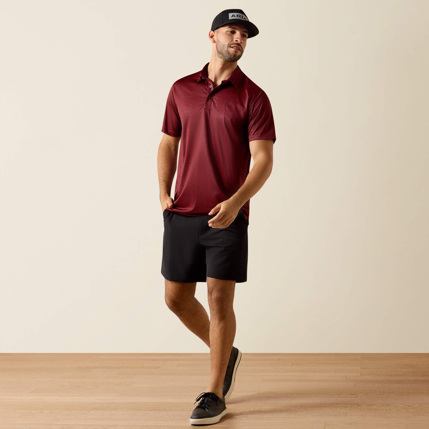 Ariat All Over Print Fitted Polo
