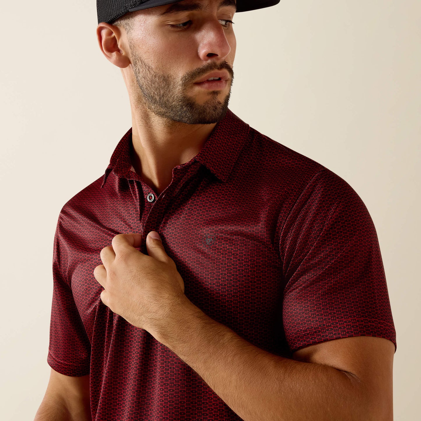 Ariat All Over Print Fitted Polo