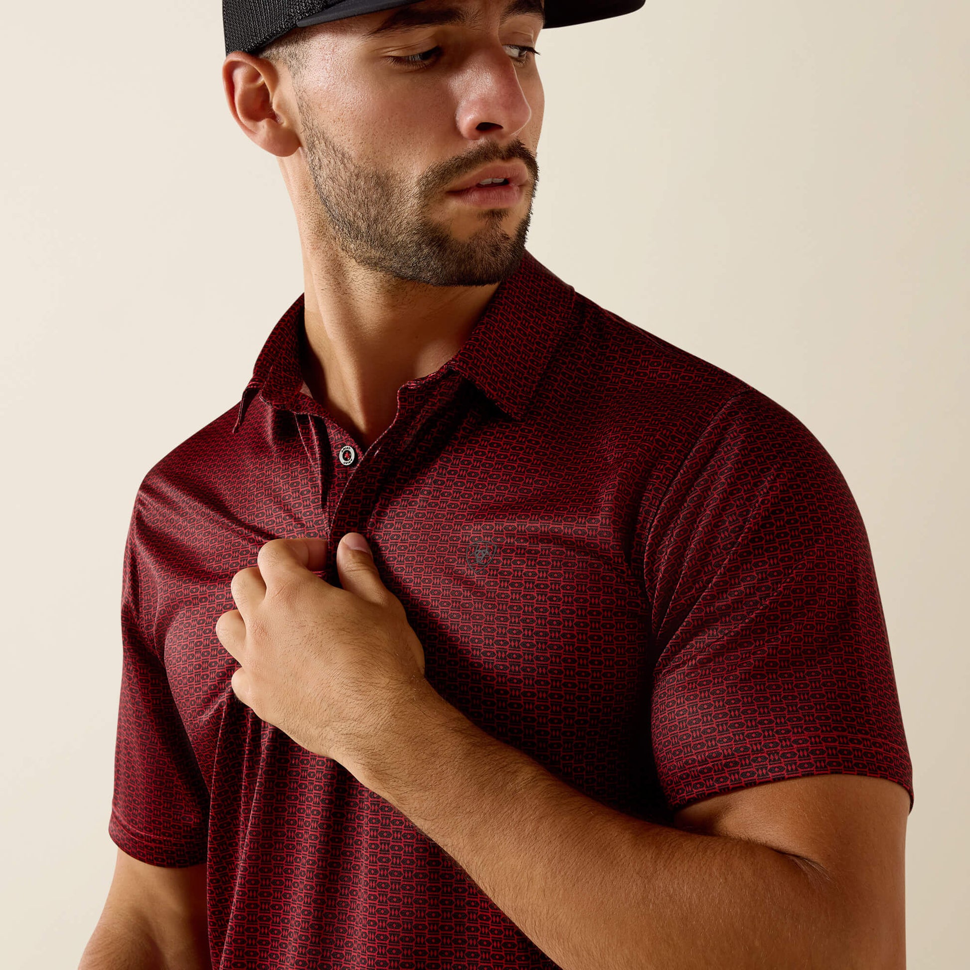 Ariat All Over Print Fitted Polo