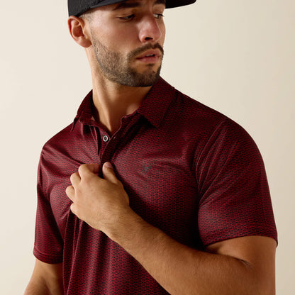 Ariat All Over Print Fitted Polo