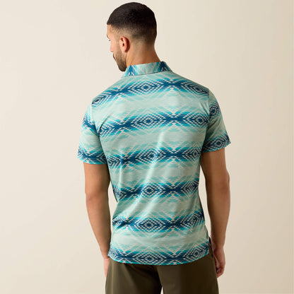 Ariat All Over Print Heathered Classic Fit Polo