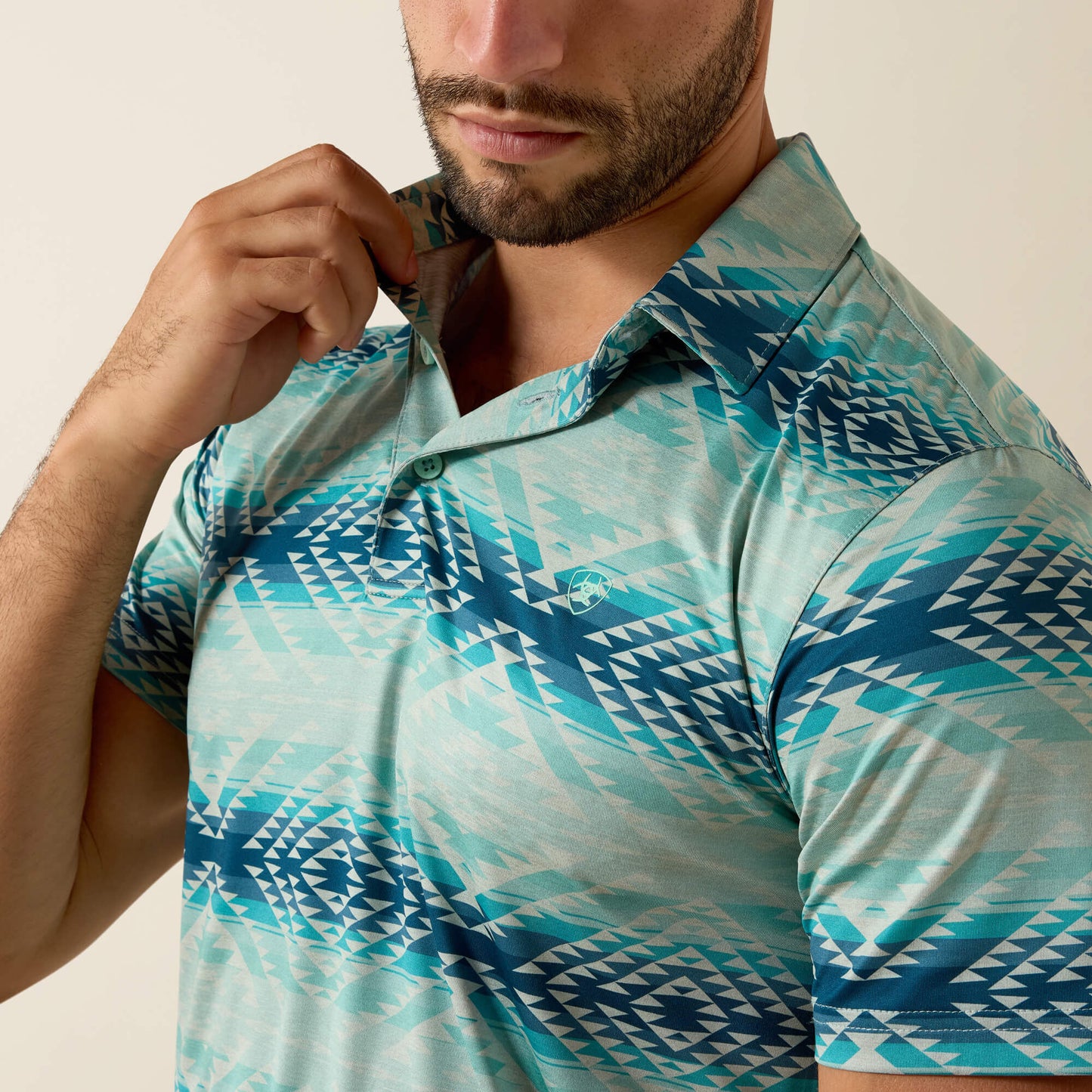 Ariat All Over Print Heathered Classic Fit Polo