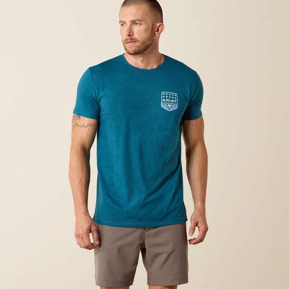 Ariat Ariat Stripe Patriotic Badge T-Shirt