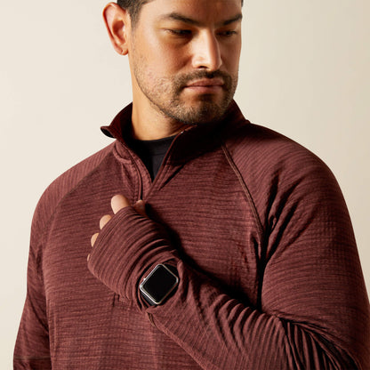 Ariat Rebar Gridwork Baselayer 1/4 Zip T-Shirt