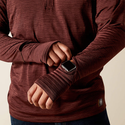 Ariat Rebar Gridwork Baselayer 1/4 Zip T-Shirt