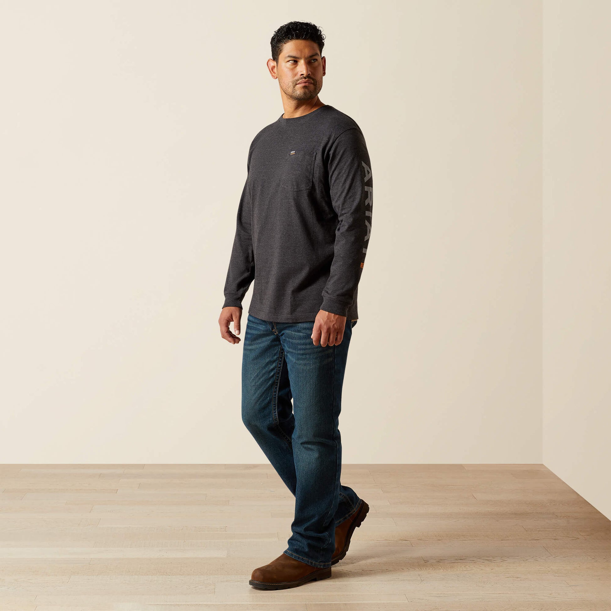 Ariat Rebar Cotton Strong Standard Logo Pocket T-Shirt
