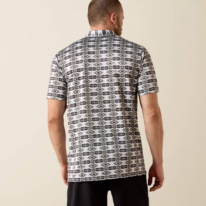 Ariat All Over Print Fitted Polo