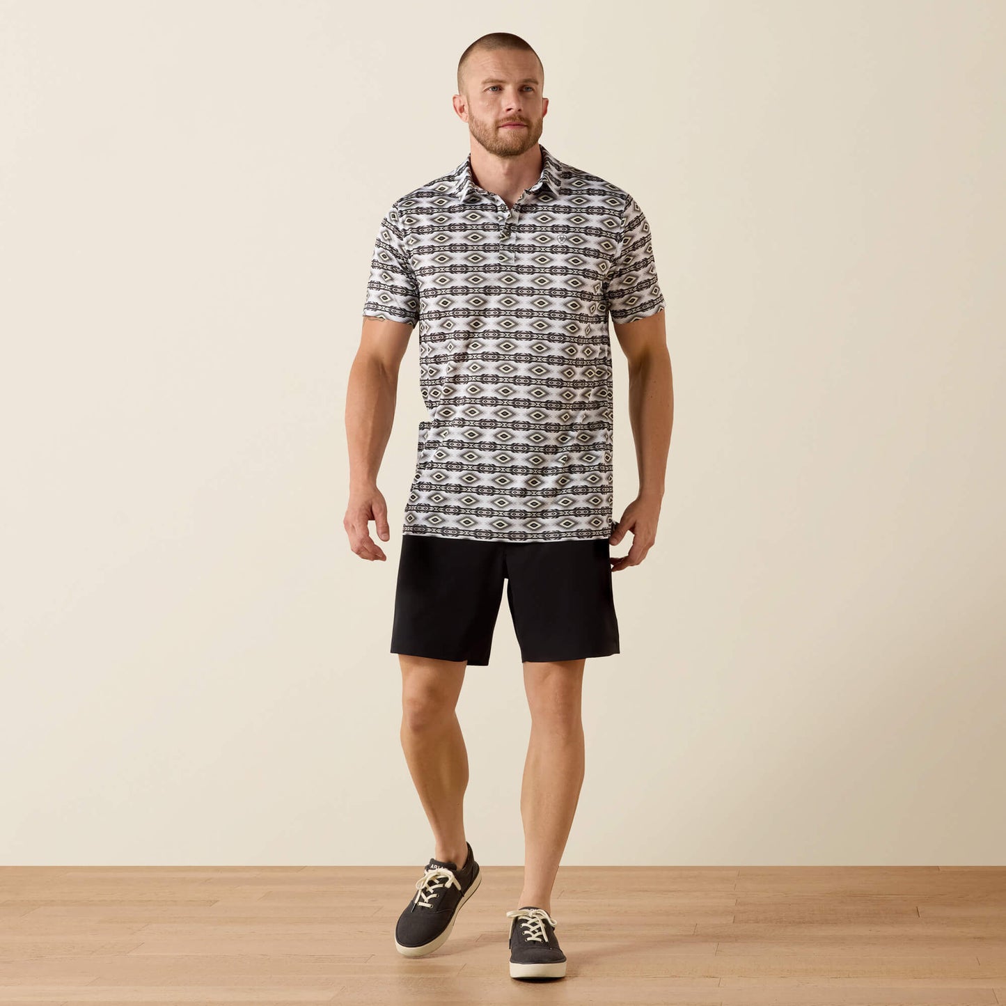 Ariat All Over Print Fitted Polo