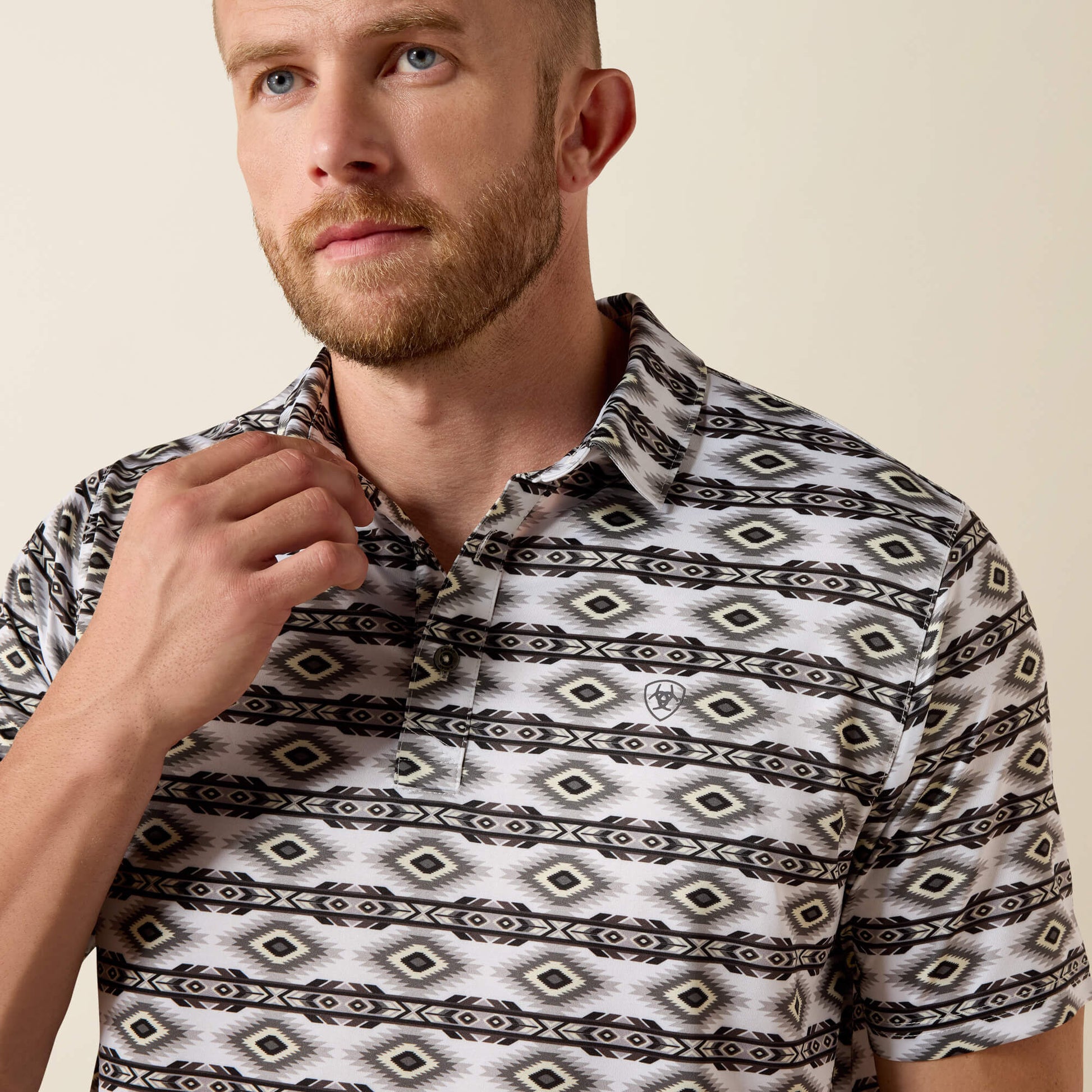 Ariat All Over Print Fitted Polo