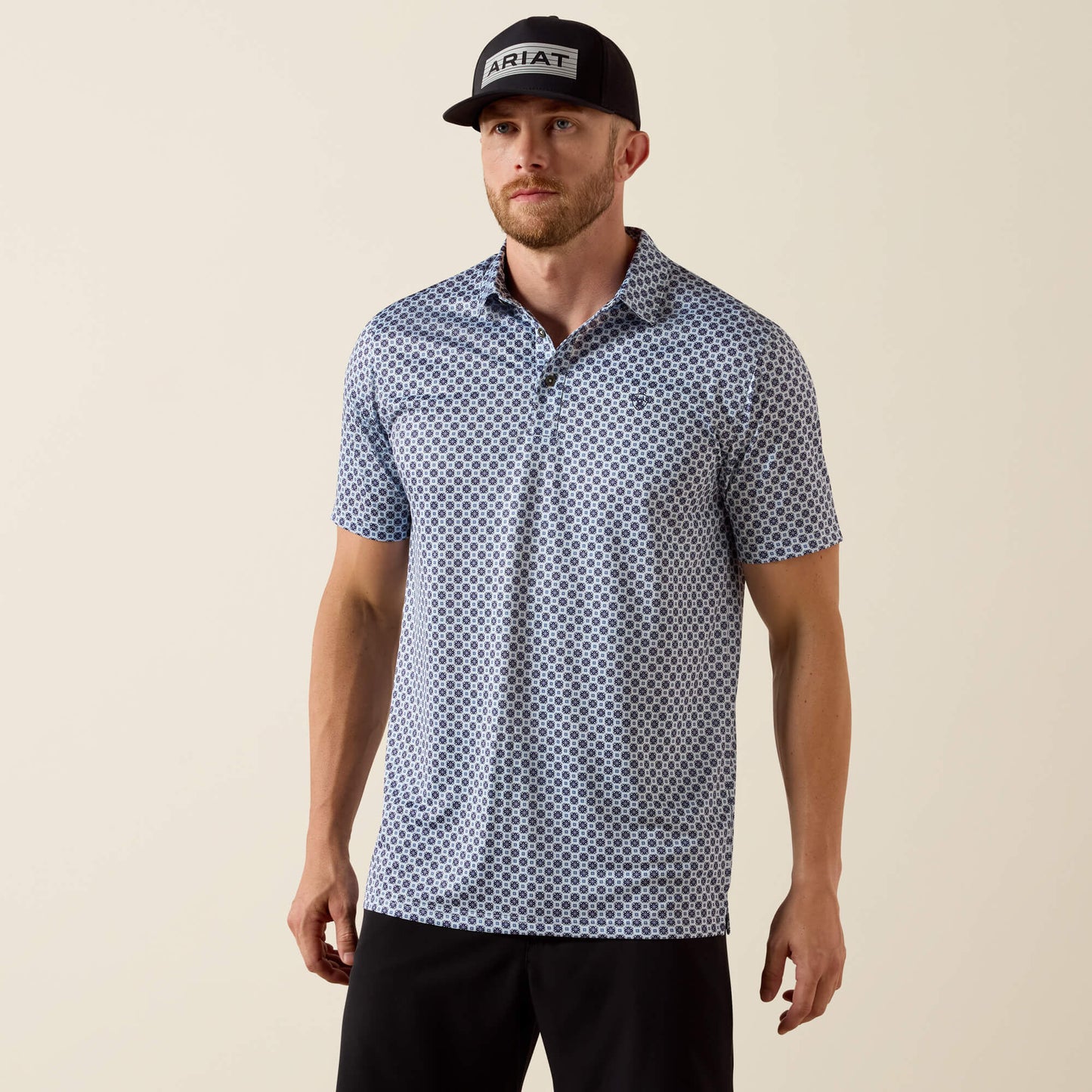 Ariat All Over Print Fitted Polo