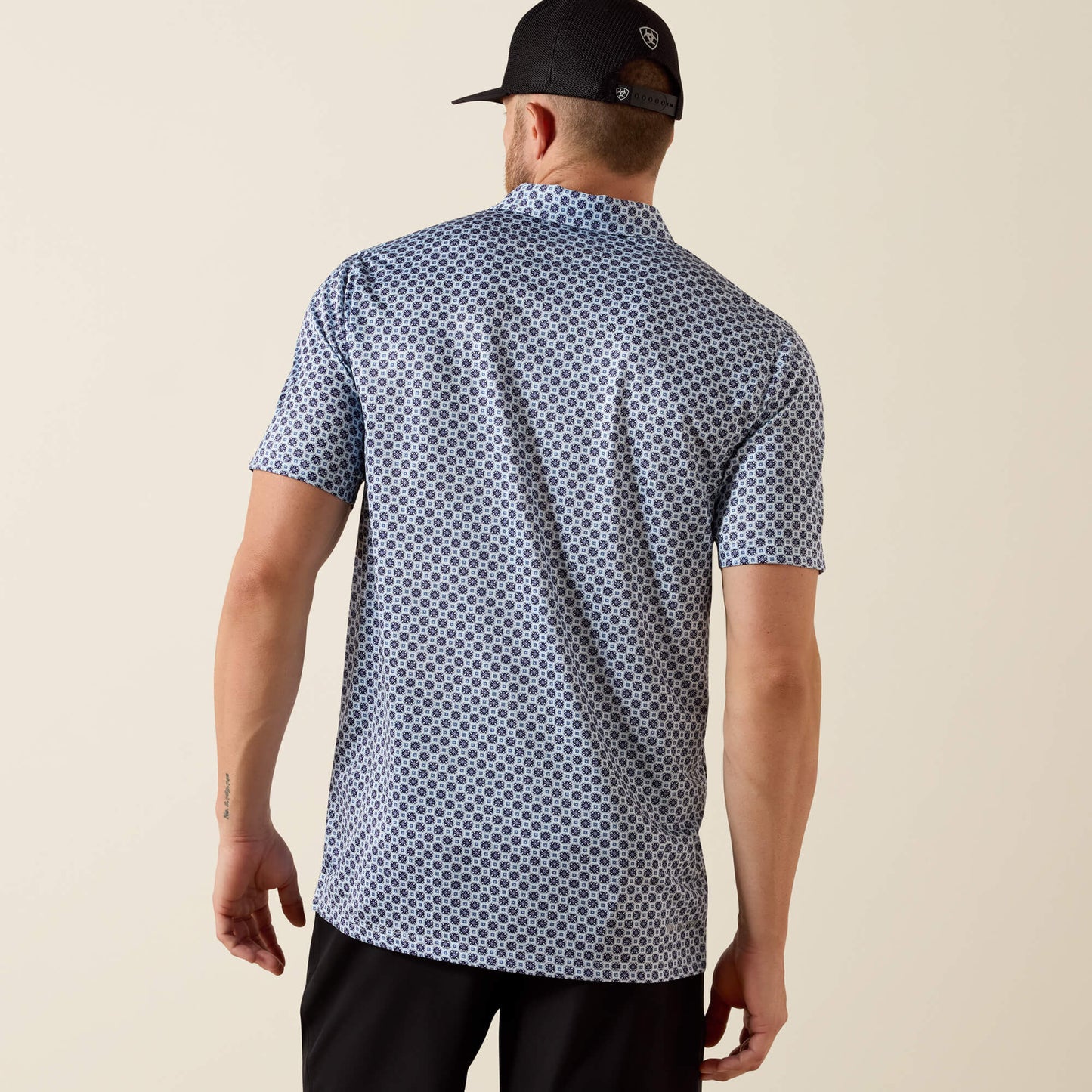 Ariat All Over Print Fitted Polo