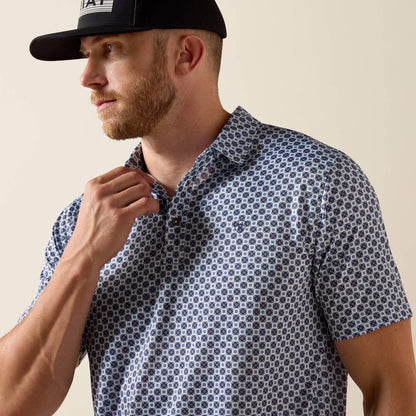 Ariat All Over Print Fitted Polo