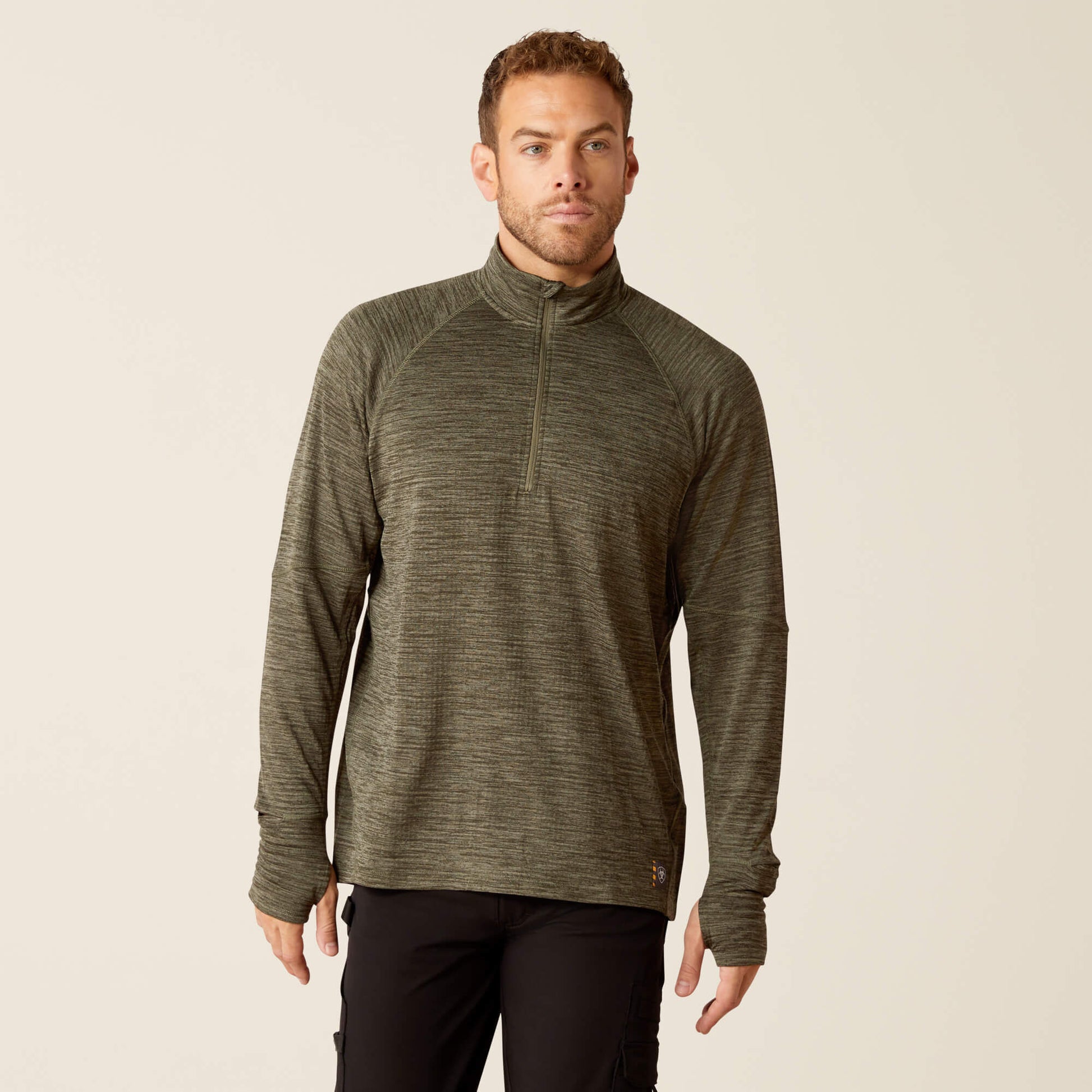Ariat Rebar Gridwork Baselayer 1/4 Zip T-Shirt