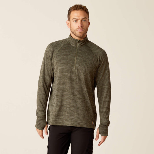 Ariat Rebar Gridwork Baselayer 1/4 Zip T-Shirt