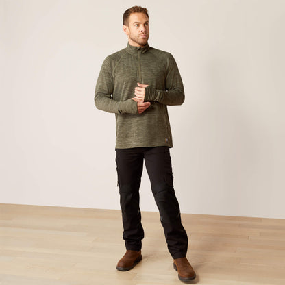 Ariat Rebar Gridwork Baselayer 1/4 Zip T-Shirt