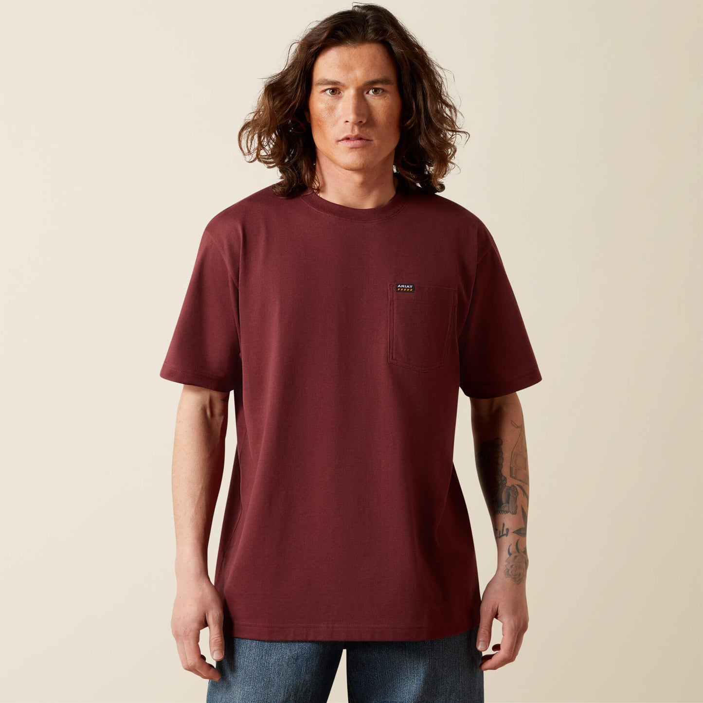Ariat Rebar Cotton Strong Standard Pocket T-Shirt
