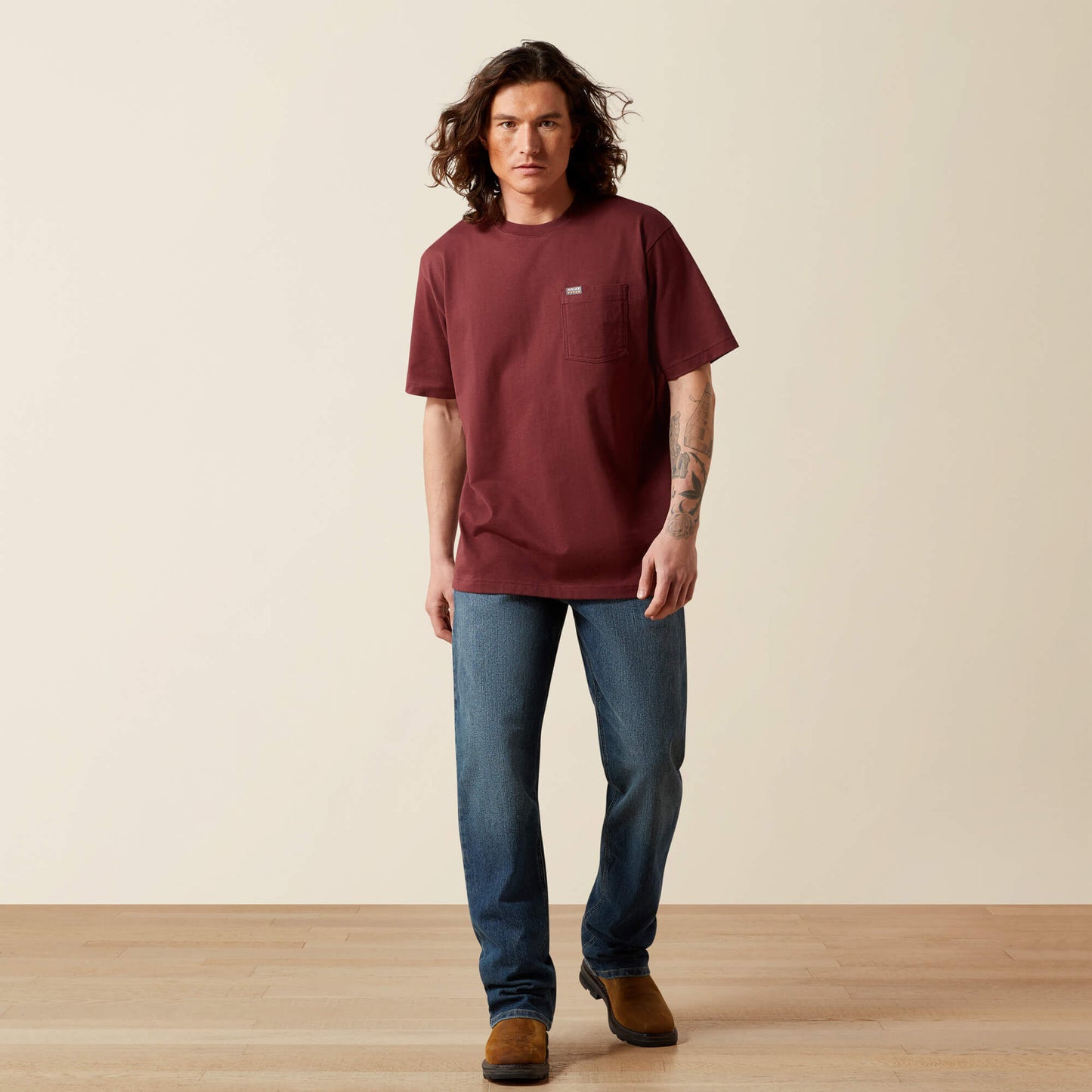 Ariat Rebar Cotton Strong Standard Pocket T-Shirt