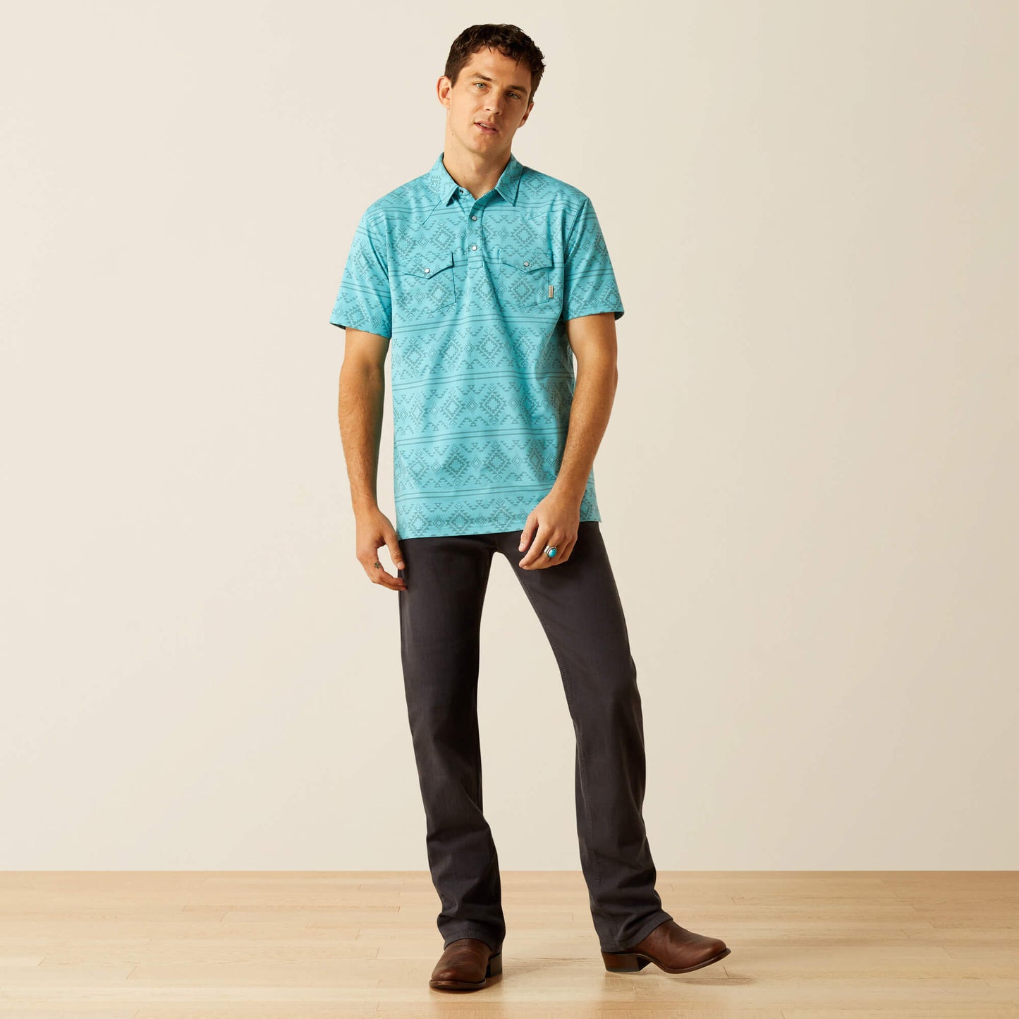 Ariat Retro Western Snap Polo