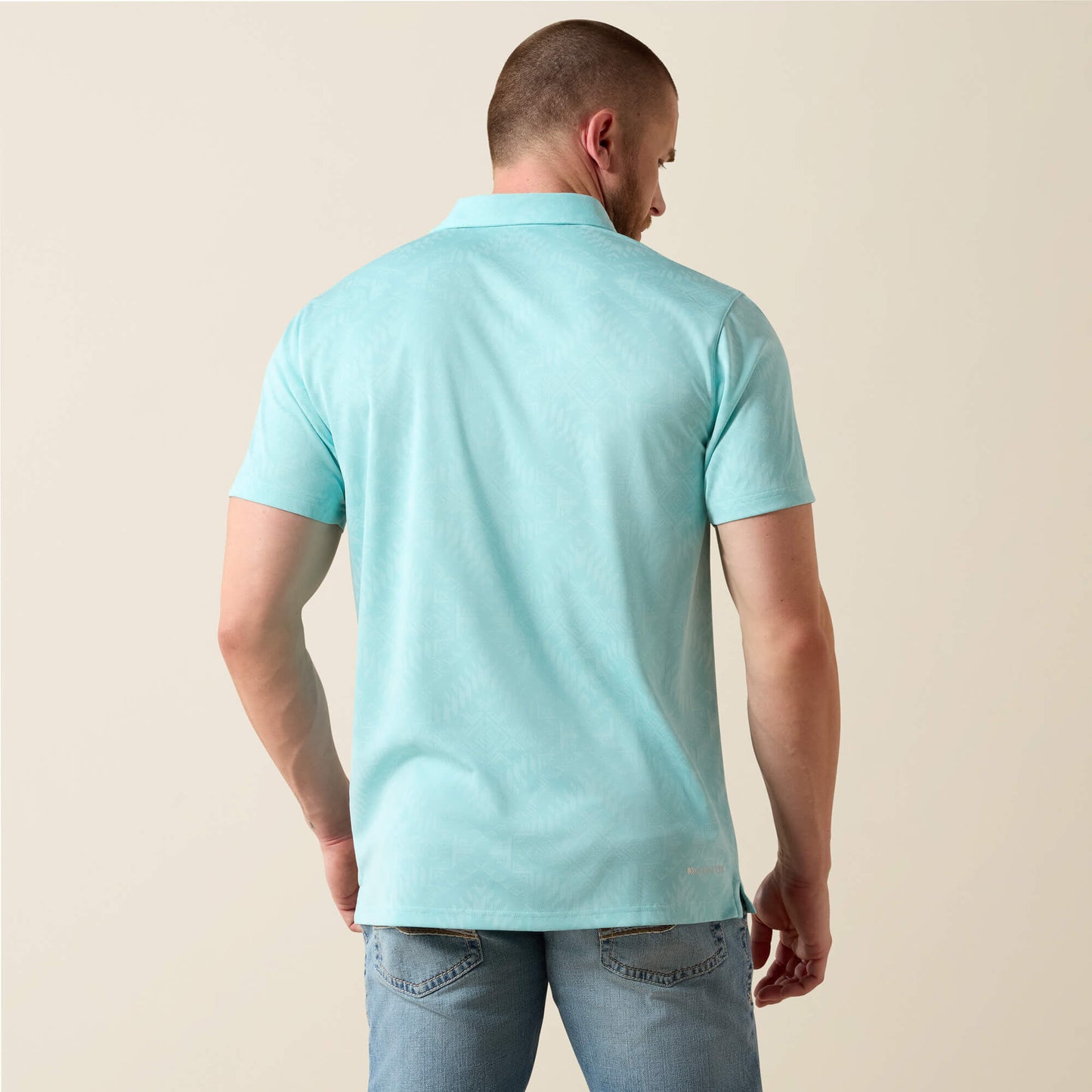 Ariat Jacquard Printed Fitted Polo