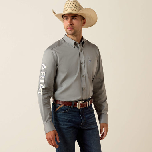 Ariat Team Logo Lightweight Twill Fitted Shirt