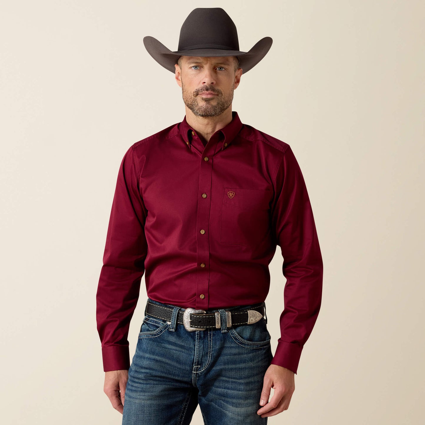 Ariat Solid Twill Fitted Shirt