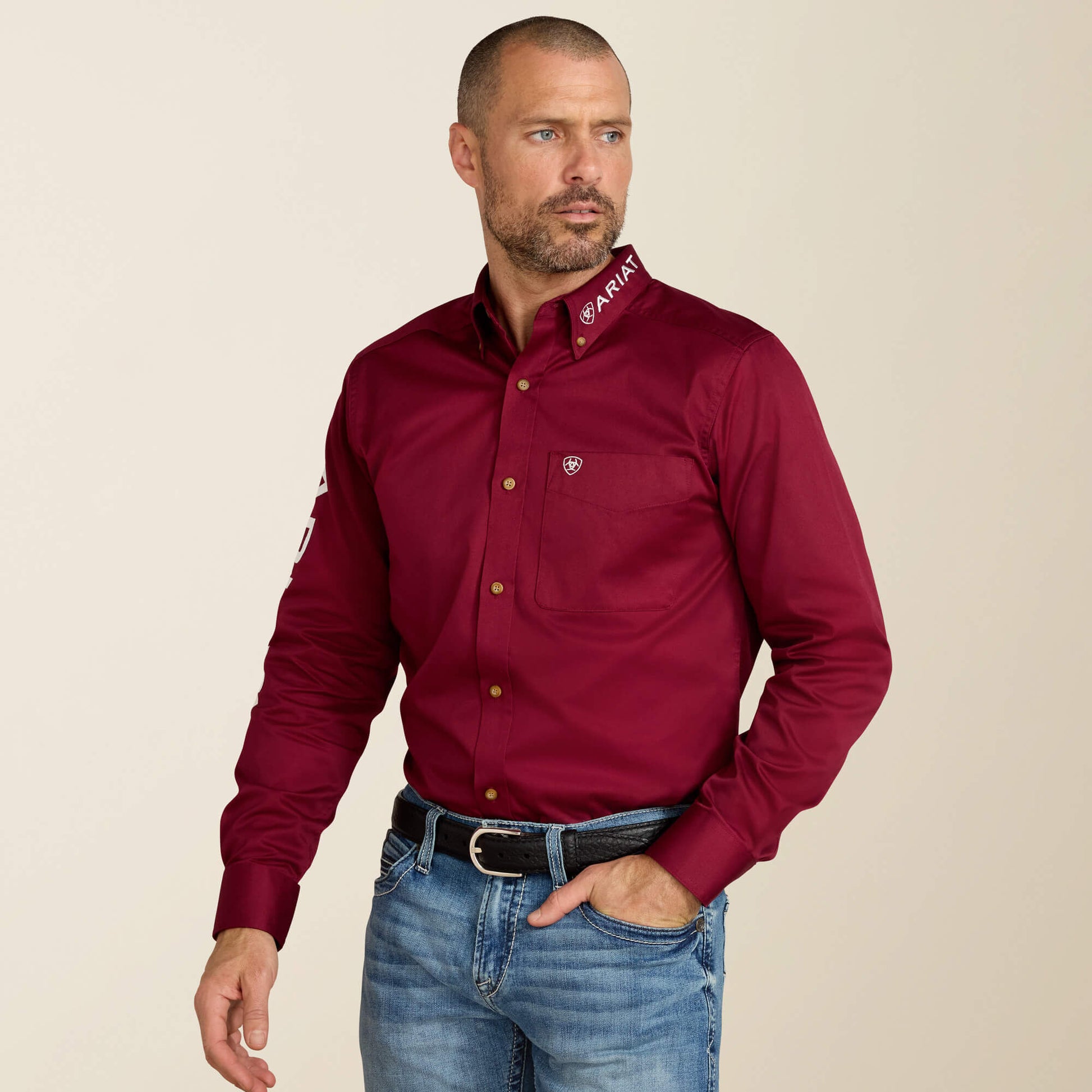 Ariat Team Logo Twill Fitted Shirt