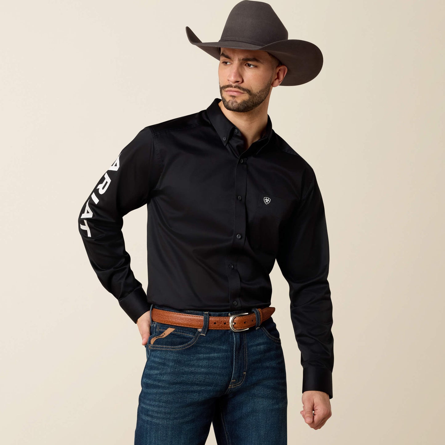 Ariat Team Logo Twill Fitted Shirt