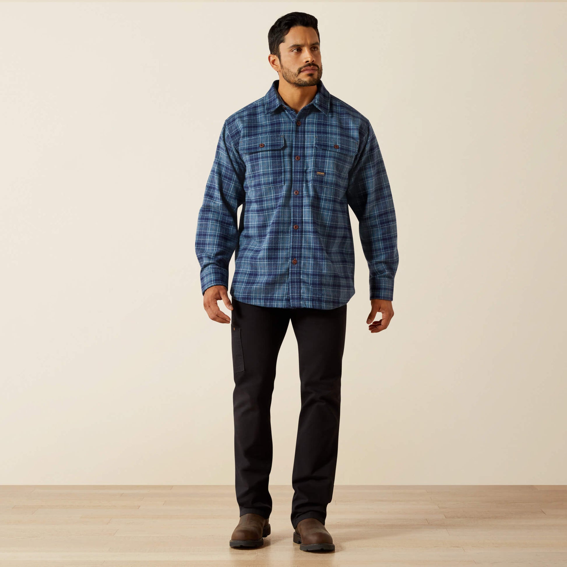 Ariat Rebar Heavy Flannel Work Shirt