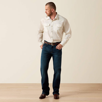 Ariat Wrinkle Free Pinpoint Oxford Classic Fit Snap Shirt