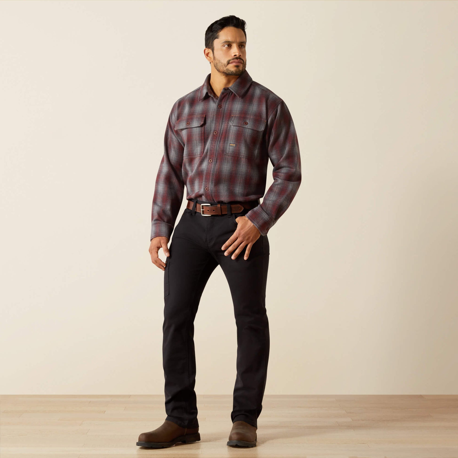 Ariat Rebar Heavy Flannel Work Shirt