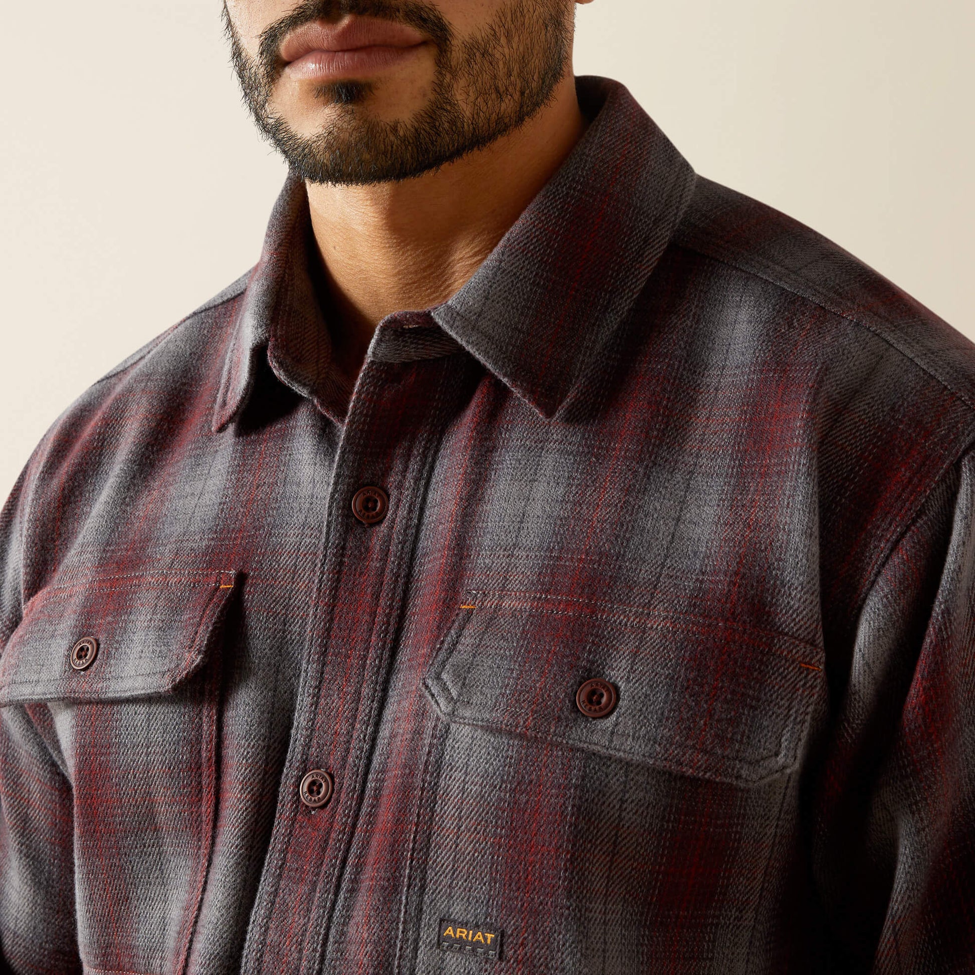 Ariat Rebar Heavy Flannel Work Shirt