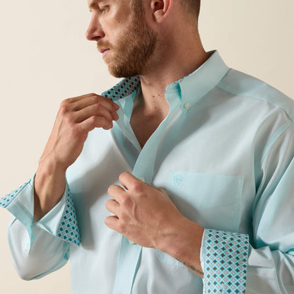 Ariat Wrinkle Free Solid Pinpoint Oxford Classic Fit Shirt