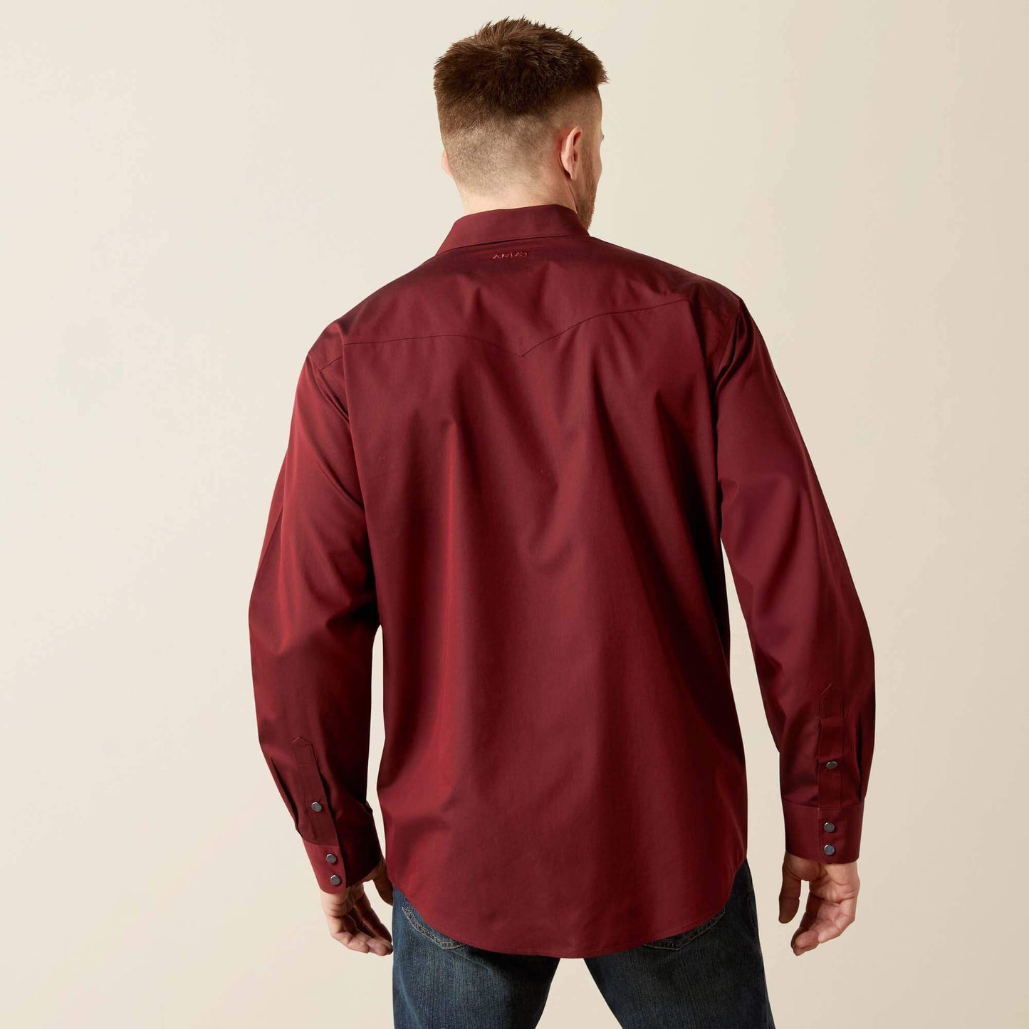 Ariat Wrinkle Free Pinpoint Oxford Classic Fit Snap Shirt