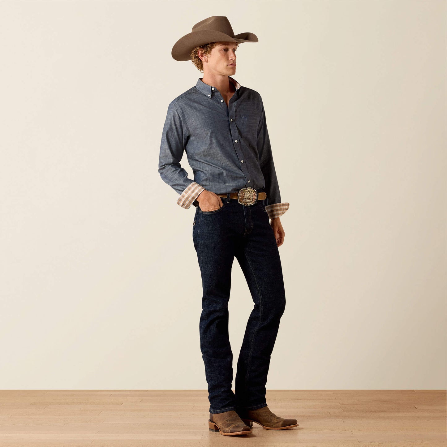 Ariat Wrinkle Free Solid Fitted Shirt