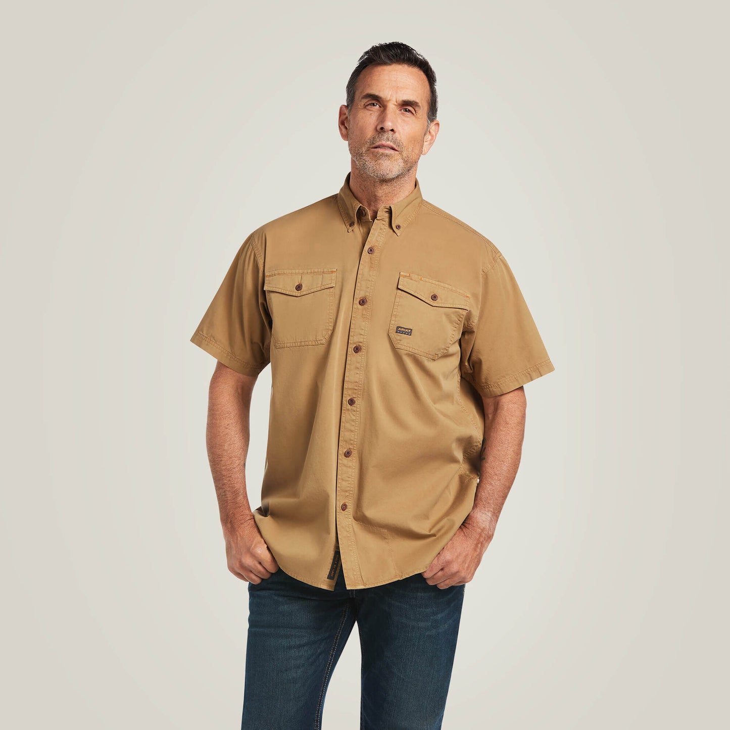 Ariat Rebar Washed Twill Work Shirt