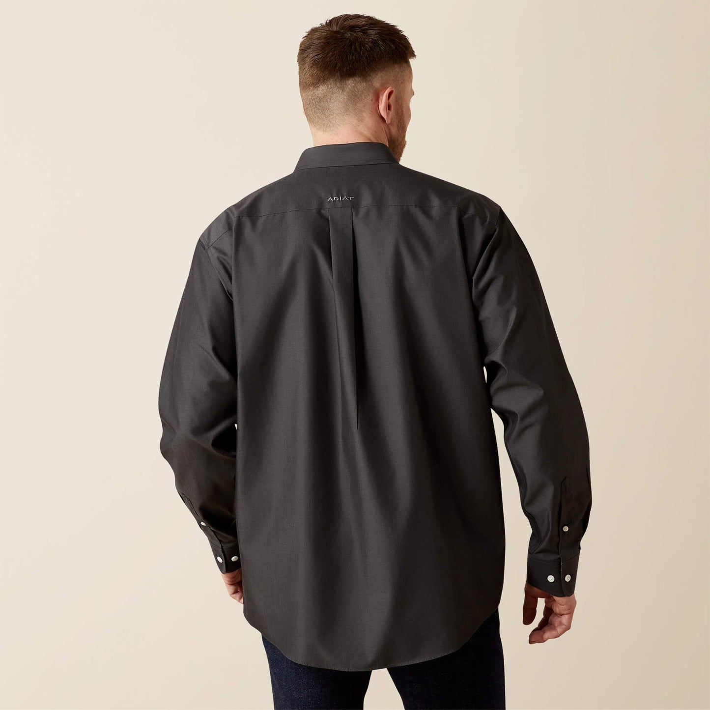 Ariat Wrinkle Free Solid Pinpoint Oxford Classic Fit Shirt