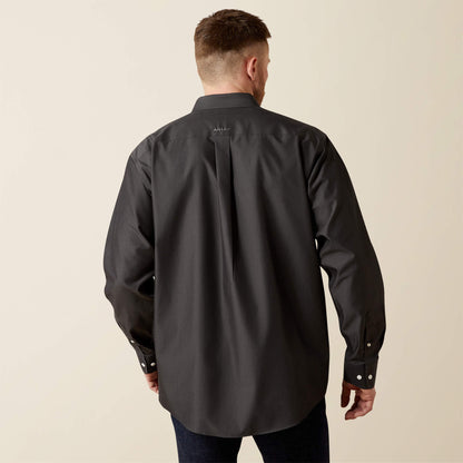 Ariat Wrinkle Free Solid Pinpoint Oxford Classic Fit Shirt