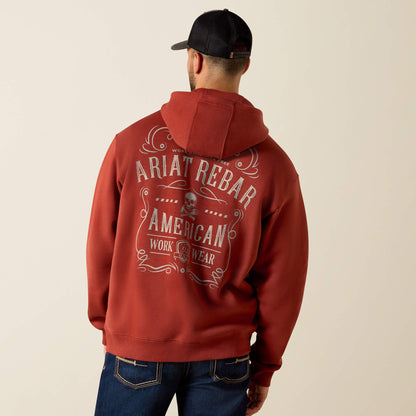 Ariat Rebar Lightweight Label Full Zip Hoodie