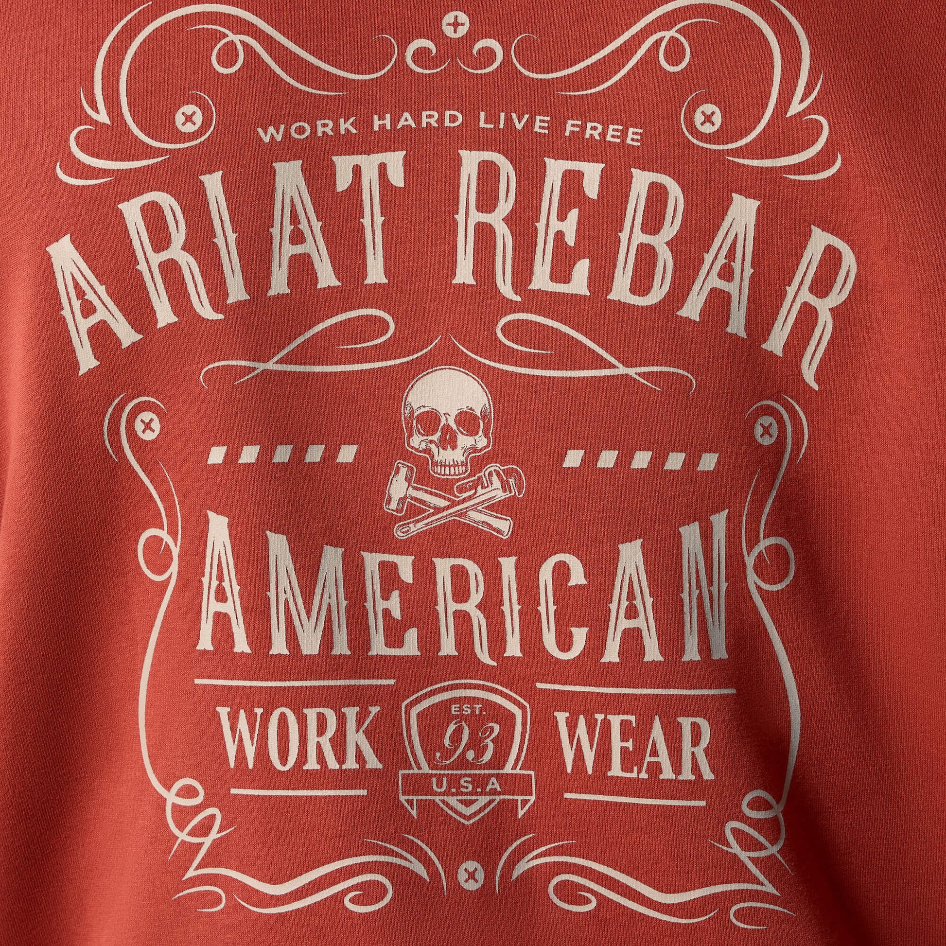 Ariat Rebar Lightweight Label Full Zip Hoodie