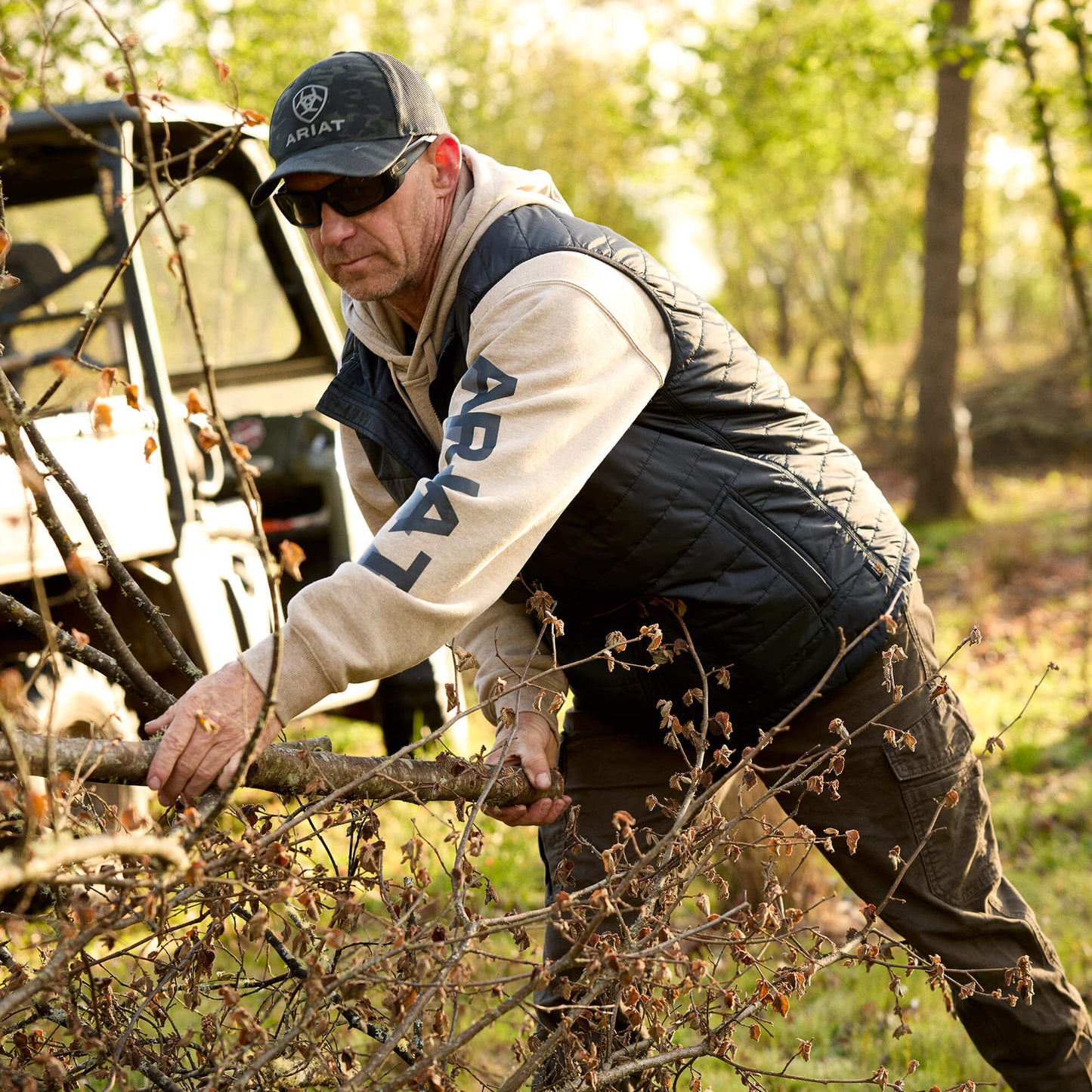 Ariat Rebar Lightweight Logo Hoodie