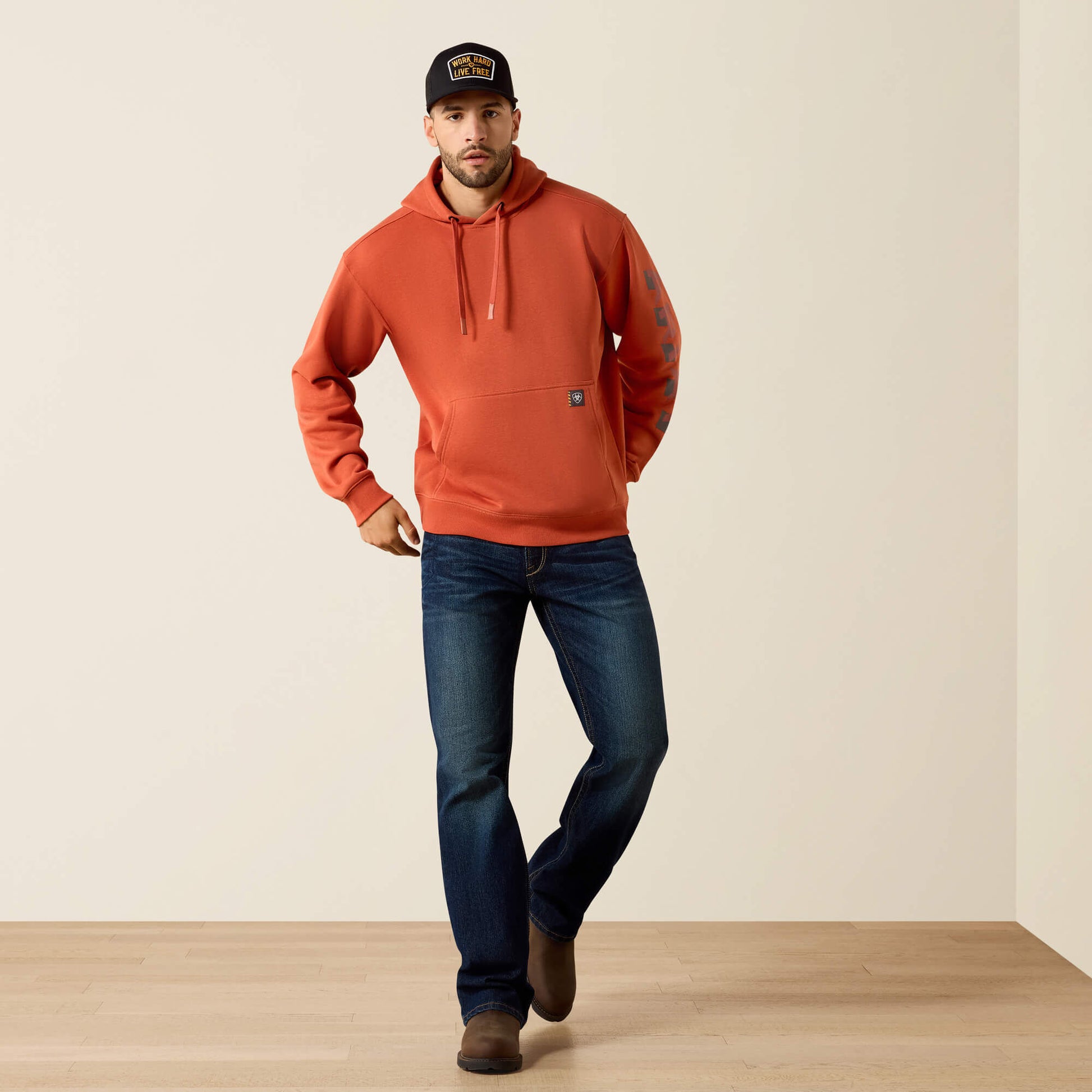 Ariat Rebar Lightweight Logo Hoodie