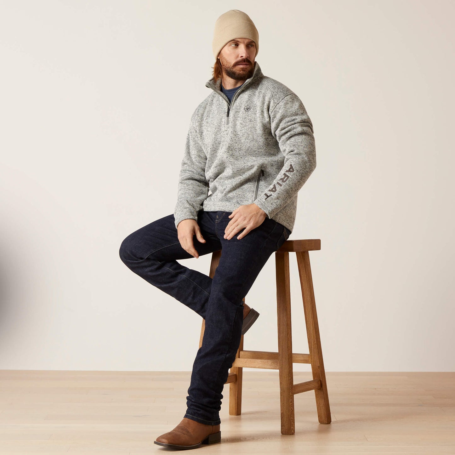 Ariat Caldwell Logo 1/4 Zip Sweater