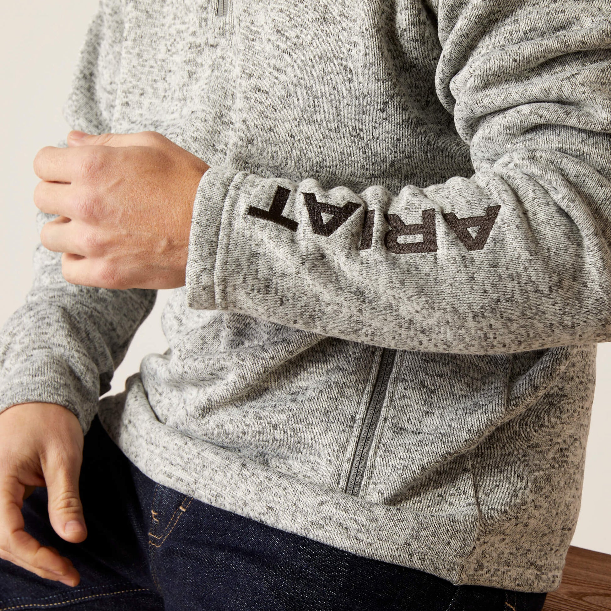 Ariat Caldwell Logo 1/4 Zip Sweater