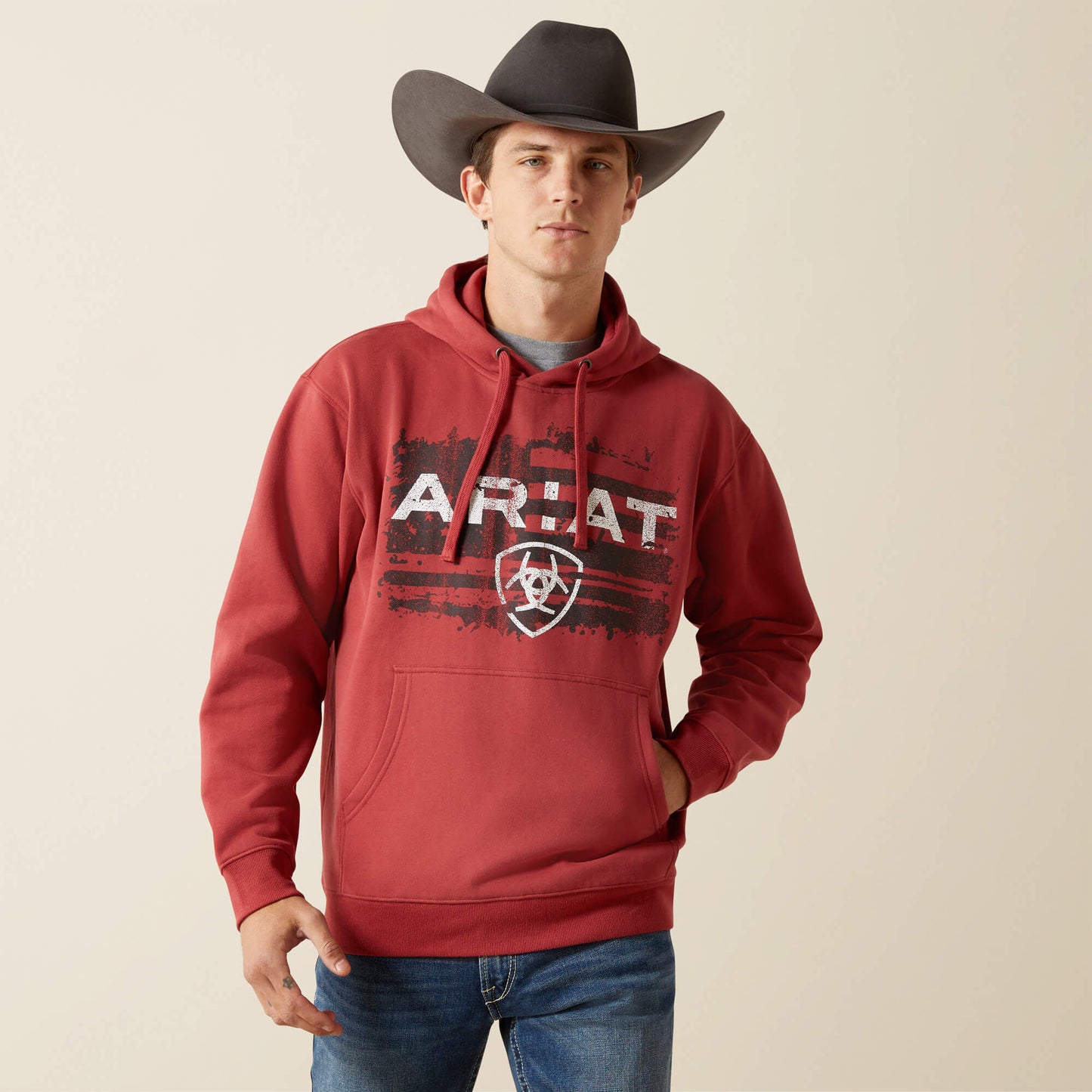 Ariat Ariat Liquid Stamp Flag Hoodie