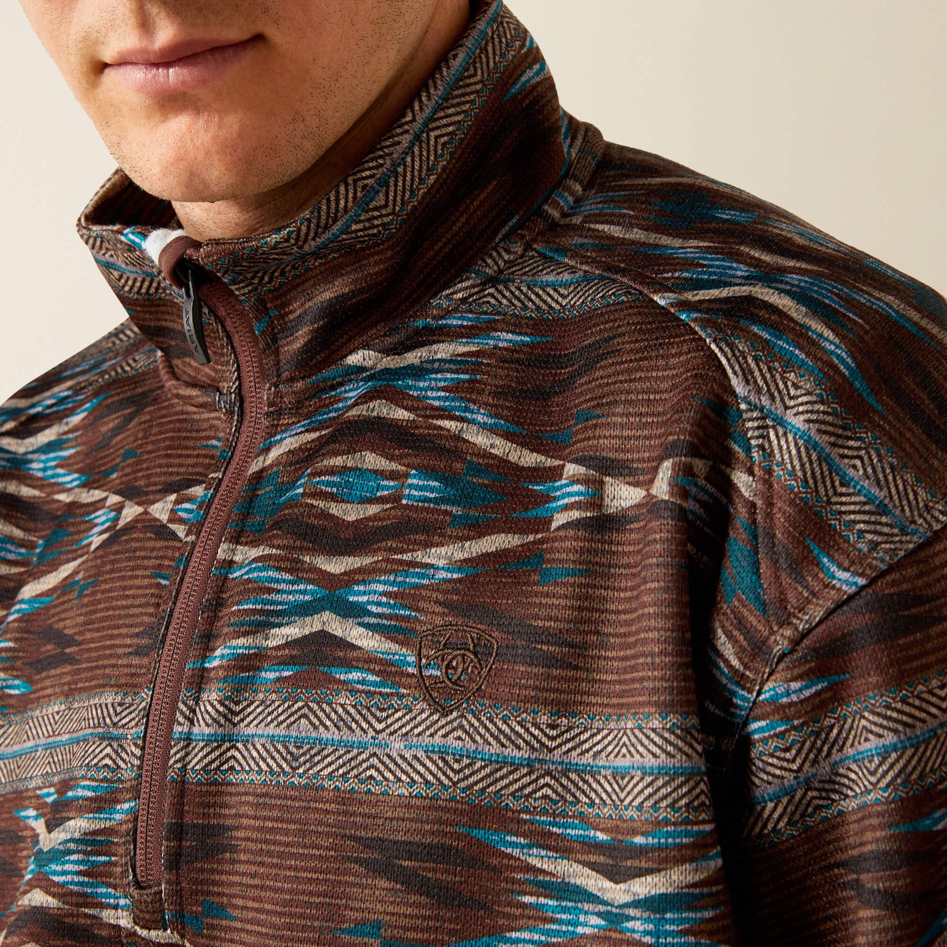 Ariat Caldwell Logo 1/4 Zip Sweater