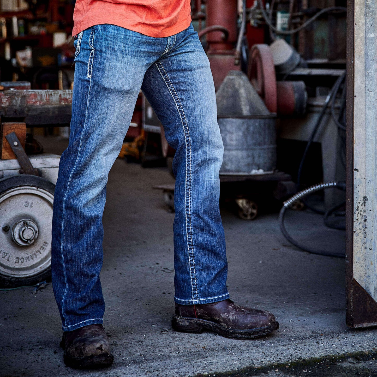 Ariat FR M4 Relaxed Stretch DuraLight Boundary Boot Cut Jean