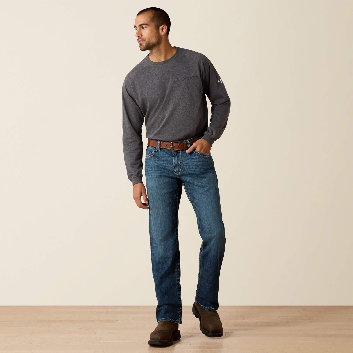Ariat FR M4 Relaxed Stretch DuraLight Boundary Boot Cut Jean
