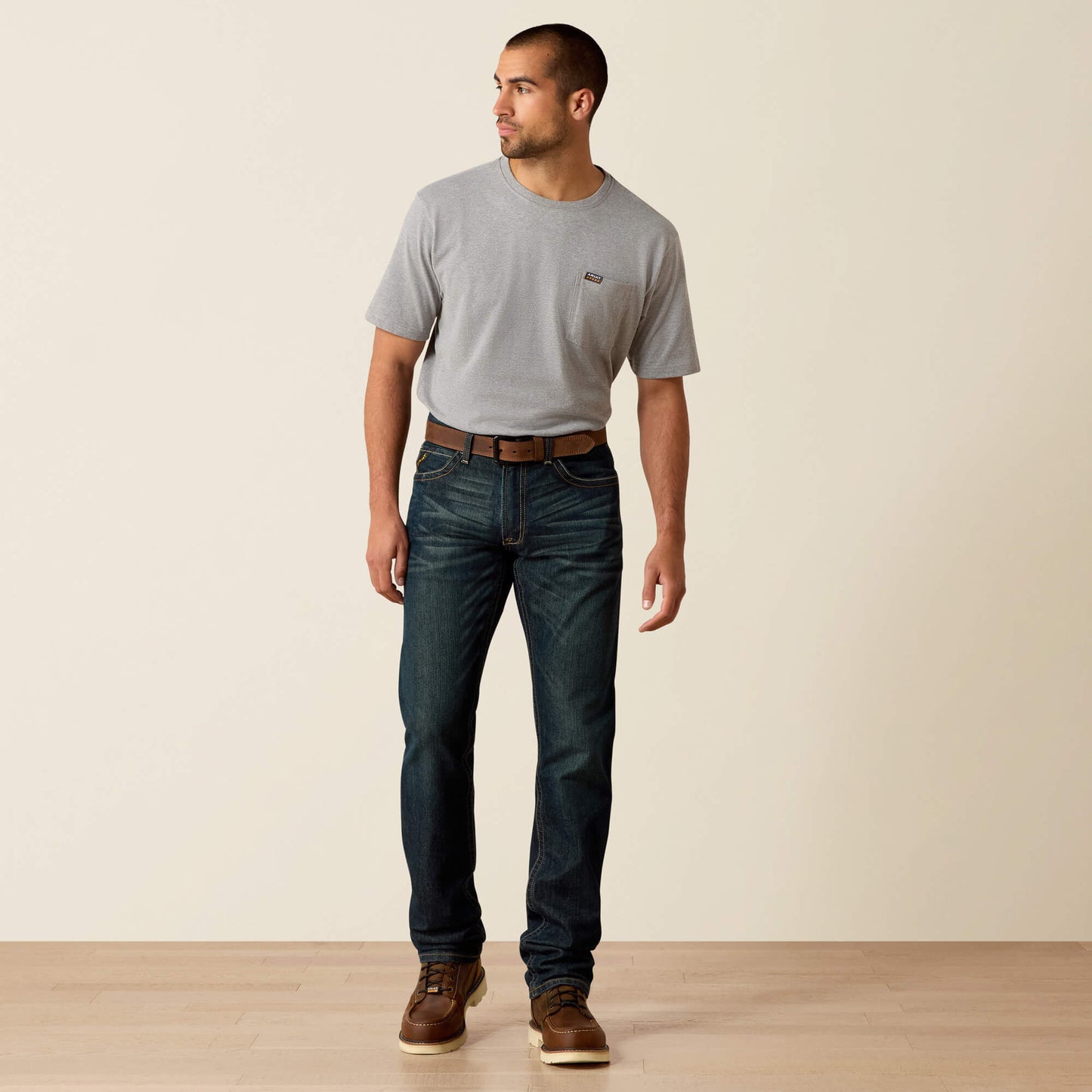 Ariat Rebar M4 Relaxed DuraStretch Edge Stackable Straight Leg Jean