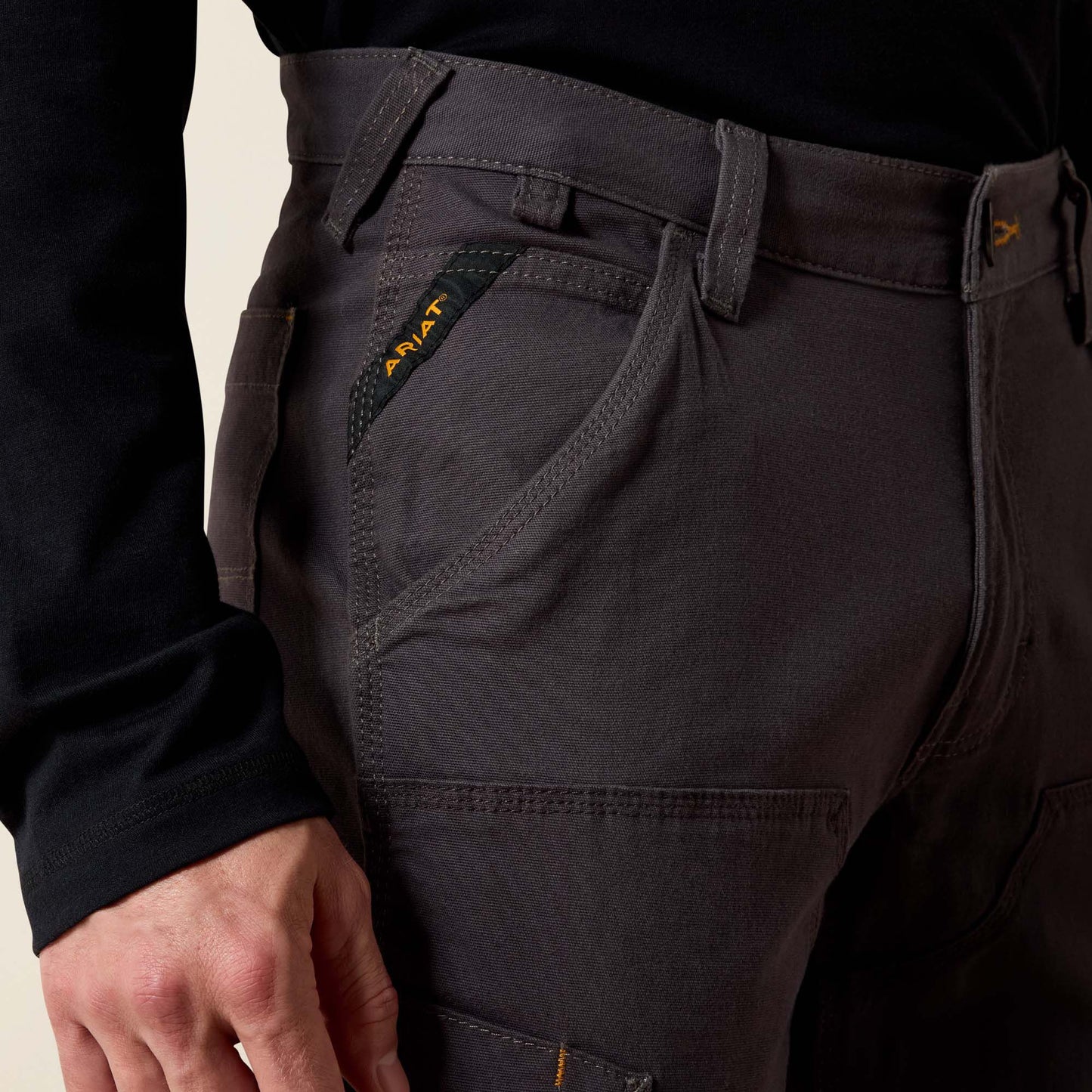 Ariat Rebar M4 Low Rise DuraStretch Made Tough Double Front Stackable Straight Leg Pant