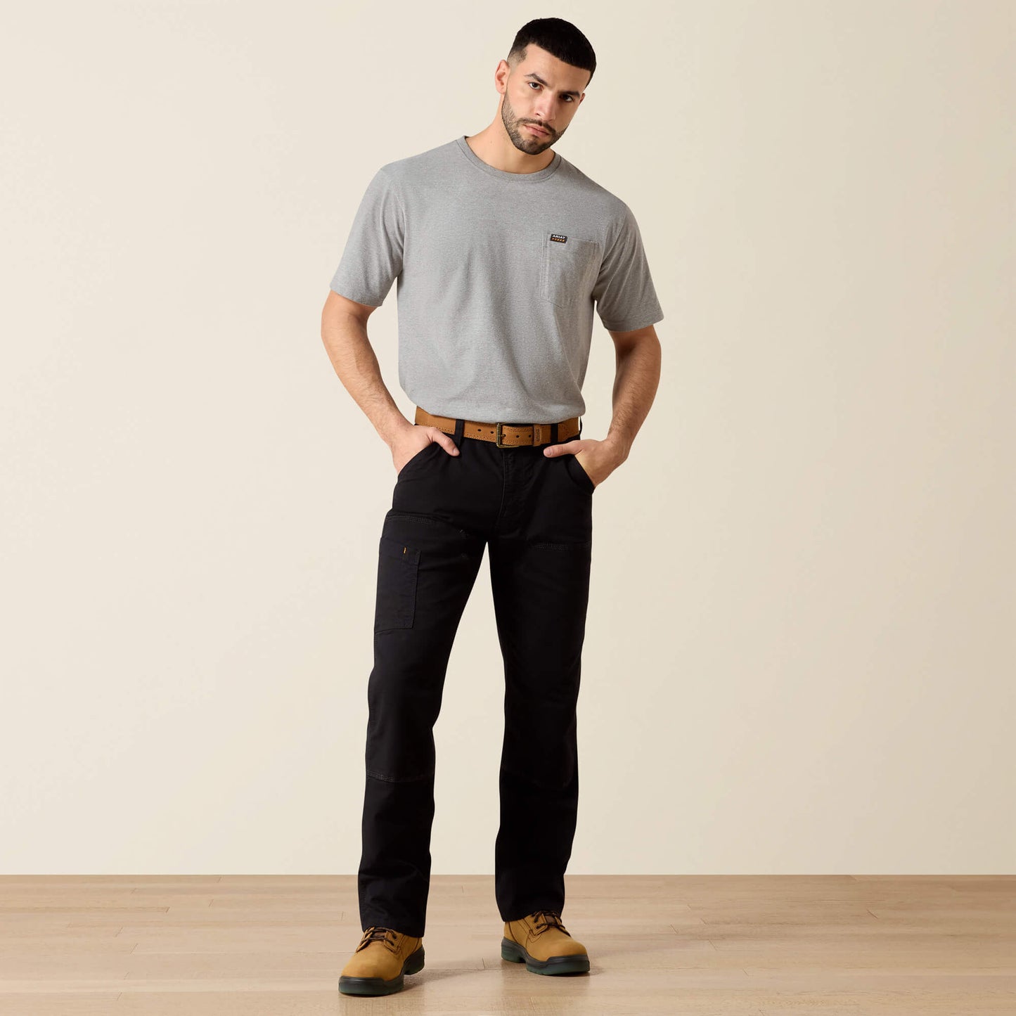 Ariat Rebar M4 Low Rise DuraStretch Made Tough Double Front Stackable Straight Leg Pant